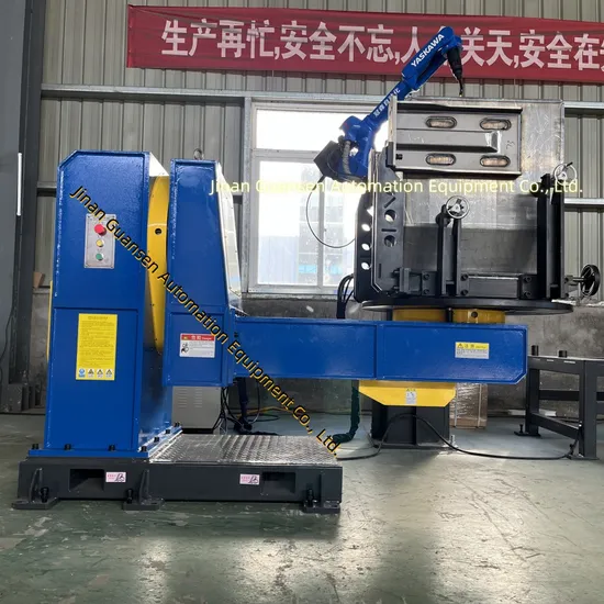 Welding Solution: Undertake Large Welding Equipment, L-Shaped Adjustable and Rotatable Industrial Robot Welding Positioner